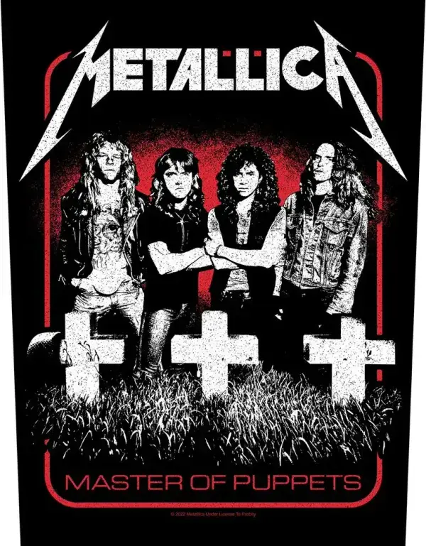 Metallica Master Of Puppets Band jumbo sized sew-on cloth backpatch (rz)