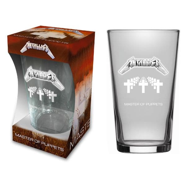 Metallica Master Of Puppets Beer Glass (