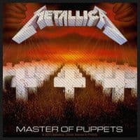 Metallica Master Of Puppets sew-on cloth patch 100mm x 100mm (rz)