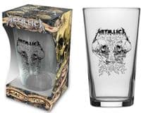 Metallica Sad But True Beer Glass