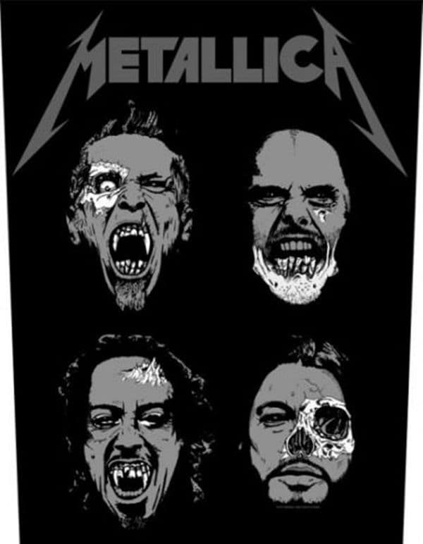 Metallica Undead jumbo sized sew-on cloth backpatch (rz)