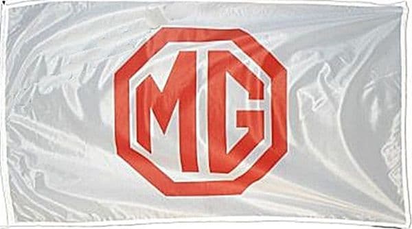 MG logo flag red on white landscape 1500mm x 900mm