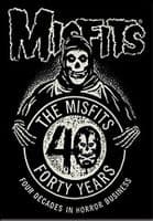 Misfits 40 Years  steel fridge magnet 90mm x 60mm  (cv)