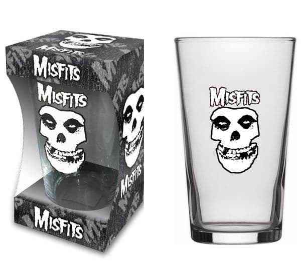 Misfits Skull Pint Beer Glass