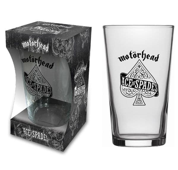 Motorhead Ace of Spades Beer Glass