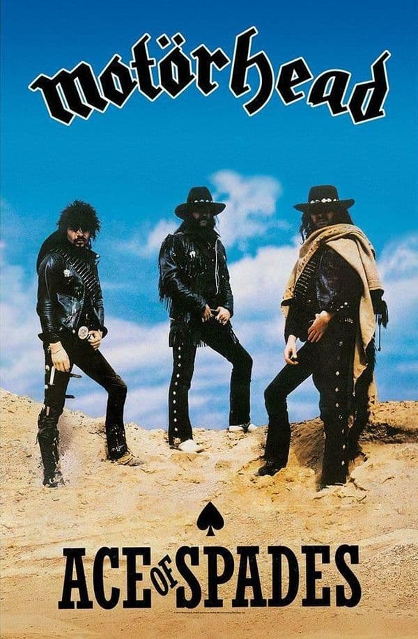 Motorhead Ace of Spades large fabric poster / flag 1100mm x 750mm (rz)