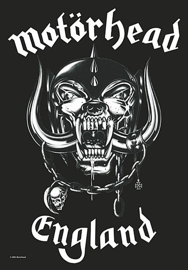 Motorhead England large fabric poster/ flag 1100mm x 750mm