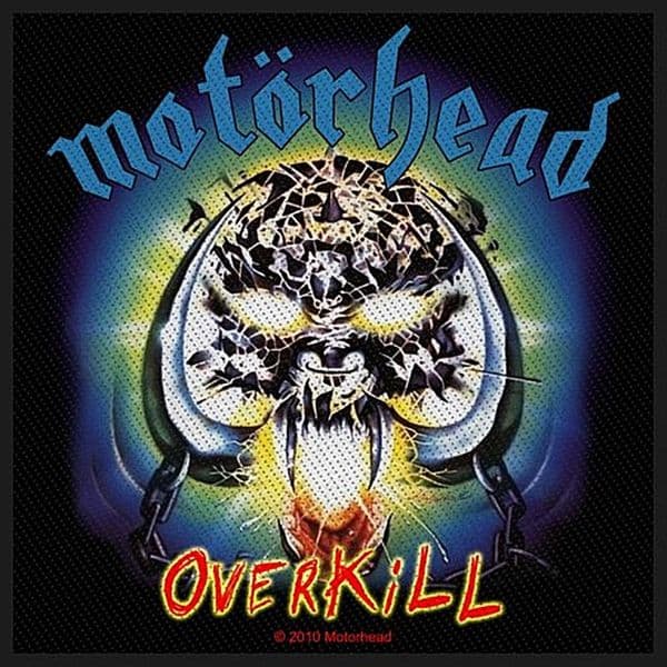 Motorhead Overkill sew-on cloth patch 100mm x 95mm (rz)