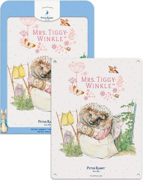 Mrs Tiggy-Winkle by Beatrix Potter Licensed Steel Sign 200mm x 150mm 6284