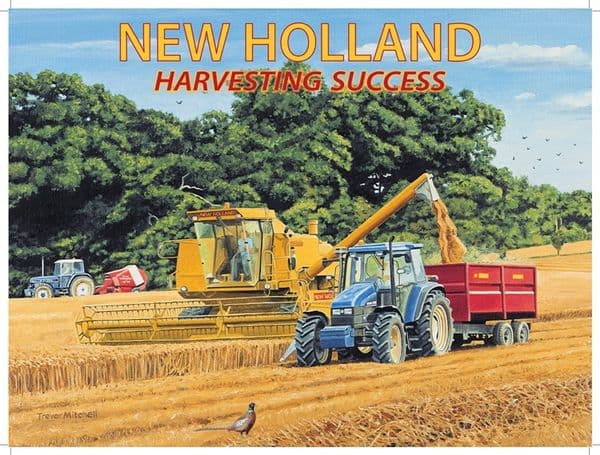 New Holland Harvesting small steel sign 200mm x 150mm (og)