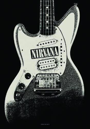Nirvana Jag Stand Large Fabric Poster/Flag 1050mm x 750mm (hr)