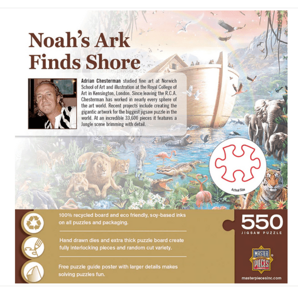 Noah's Ark Finds Shore 550 piece jigsaw puzzle 610mm x 460mm  (mpc)