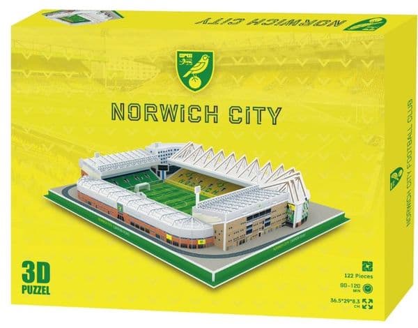 Norwich City Carrow Road Stadium 3D Jigsaw Puzzle