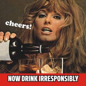 Now Drink Irresponsibly Cheers!funny drinks mat / coaster  REDUCED