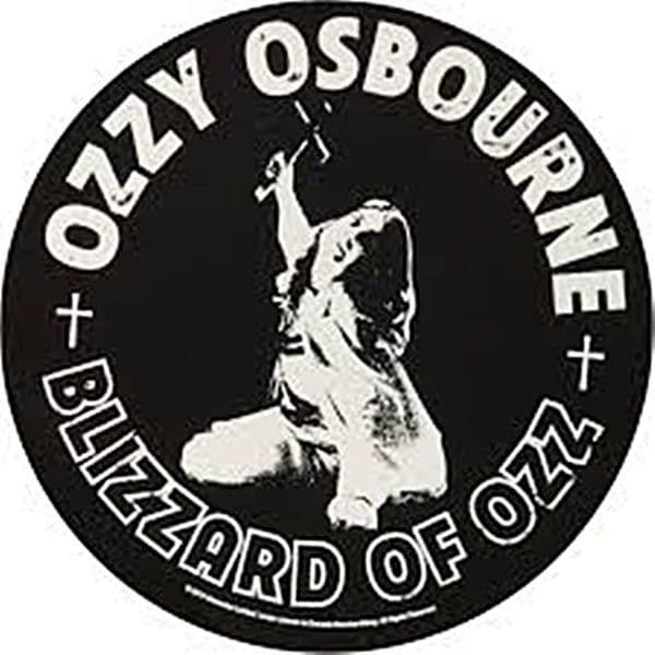 Ozzy Osbourne Blizzard of Ozz  large round sew-on back patch  (rz)