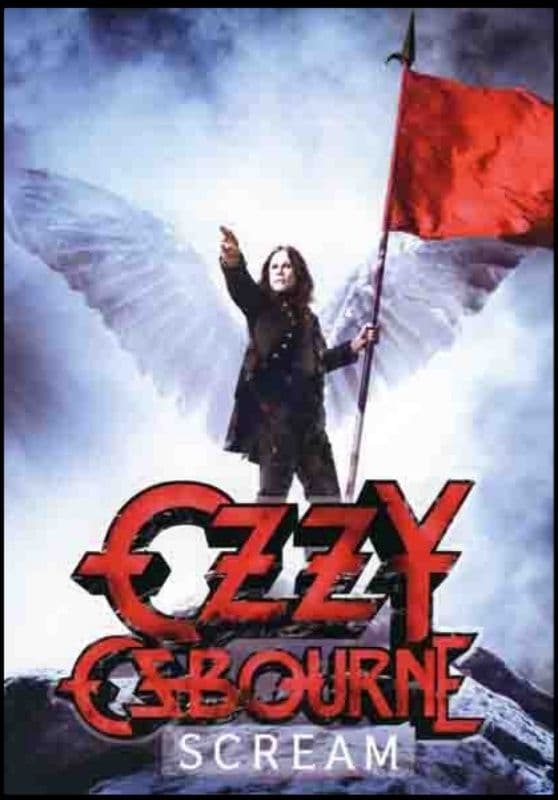 Ozzy Osbourne Scream large fabric poster/ flag 1100mm x 700mm (hr)