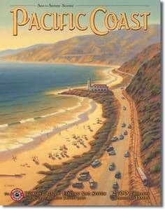 Pacific Coast (USA) Metal Sign