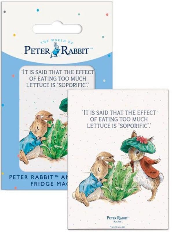 Peter and Benjamin Lettuce by Beatrix Potter fridge magnet 6301