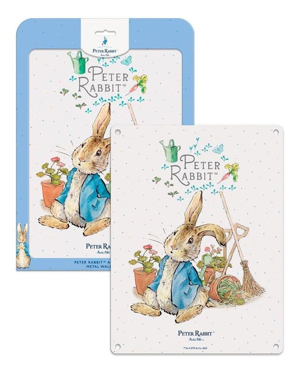 Peter Rabbit by Beatrix Potter Licensed Large Steel Sign 400mm x 300mm 6295