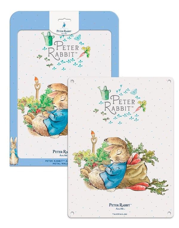 Peter Rabbit by Beatrix Potter Licensed Steel Sign 200mm x 150mm 6293