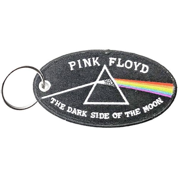 Pink Floyd Dark Side of the Moon Double Sided Cloth Keyring 80mm x 80mm (ro)