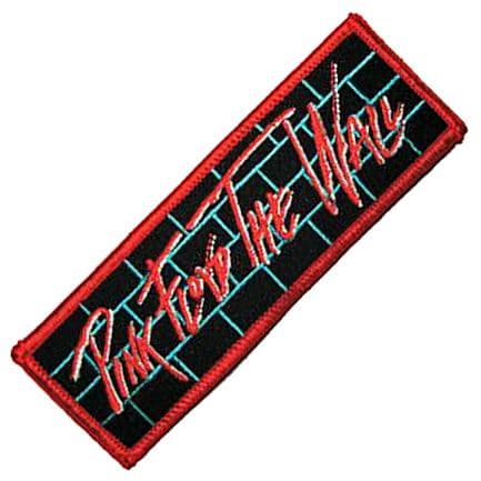 Pink Floyd The Wall (red writing / border) iron-on / sew-on patch 115mm x 40mm (cv)