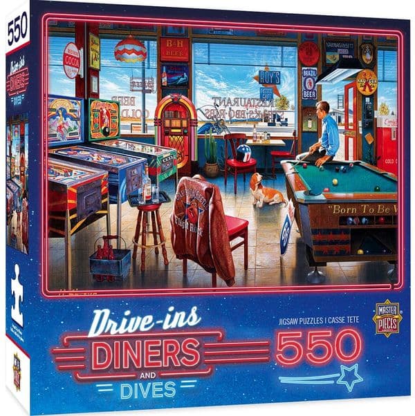 Pockets Pool and Pub 550 piece jigsaw puzzle (+poster!) 610mm x 460mm (mpc)