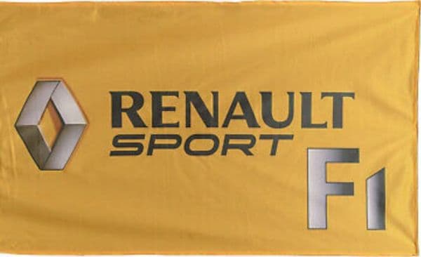 Renault Sport F1  Flag  yellow landscape 1500mm x 900mm