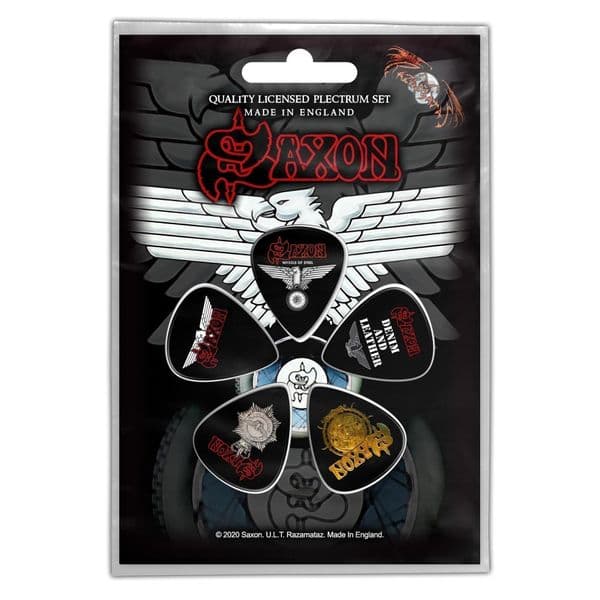 Saxon Wheels of Steel 5 Plectrum Pack