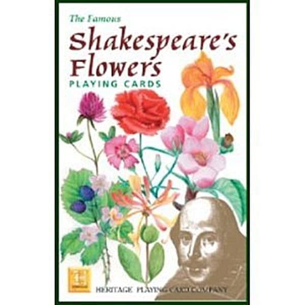Shakespeares Flowers set of 52 playing cards (+ jokers)