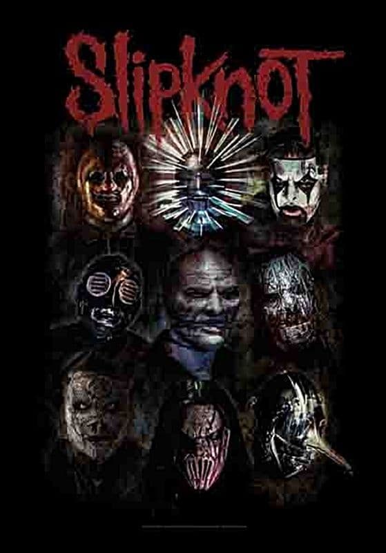 Slipknot Oxidised  large fabric poster/ flag 1100mm x 750mm  (hr)