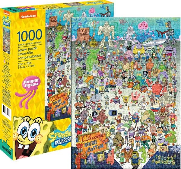 Spongebob Squarepants Bikini Bottom 1000 piece jigsaw puzzle 690mm x 510mm