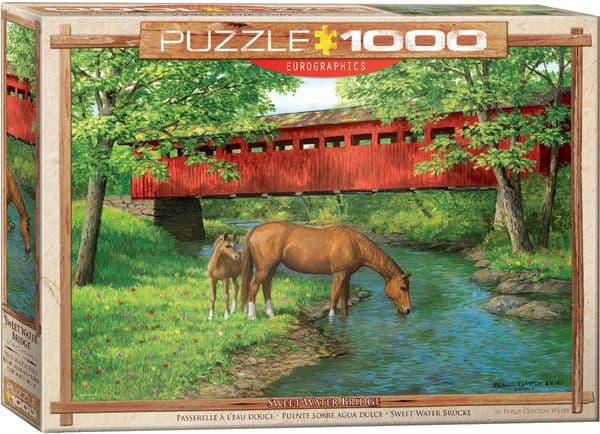 Sweet Water Bridge 1000 piece jigsaw by Eurographics 680mm x 480mm