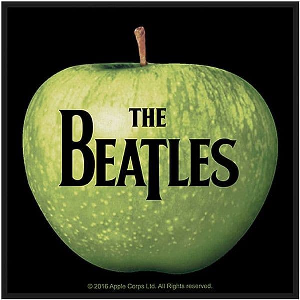 The Beatles Apple sew-on embroidered cloth patch 100mm square (ro)