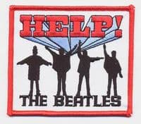 The Beatles Help! Silhouettes  iron / sew on cloth patch  90mm x 80mm