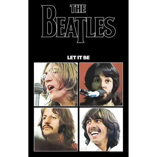 The Beatles Let It Be  large fabric poster / flag 1100mm x 750mm (rz)