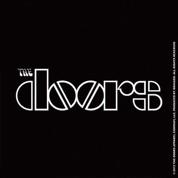 The Doors Logo cork backed drinks mat / coaster (ro)