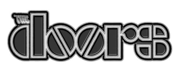 The Doors Logo metal / enamel pin badge  45mm x 15mm