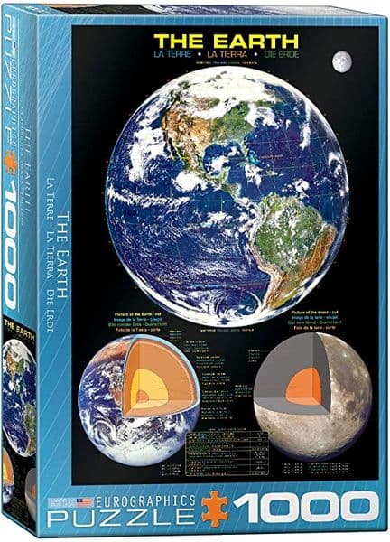 The Earth (from space) 1000 piece jigsaw puzzle by Eurographics  680mm x 480mm