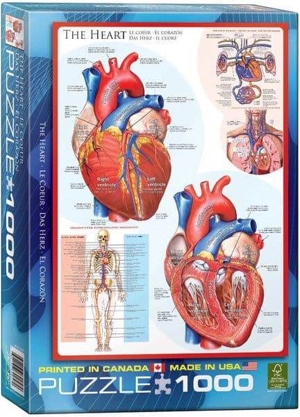 The Heart 1000 piece jigsaw puzzle by Eurographics 680mm x 490mm