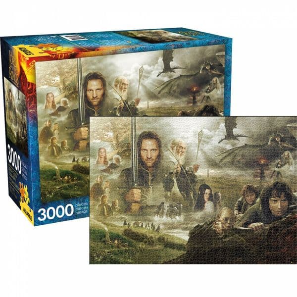 The Lord of the Rings Saga GIANT 3000 piece jigsaw puzzle   1150mm x 820mm