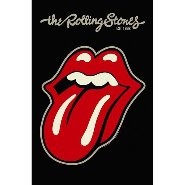 The Rolling Stones Tongue large fabric poster / flag 1100mm x 750mm (rz)