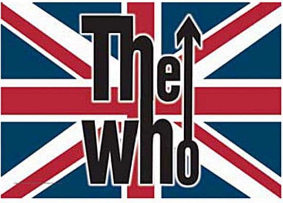 The Who Union Flag large fabric poster / flag 1100mm x 750mm (hr)