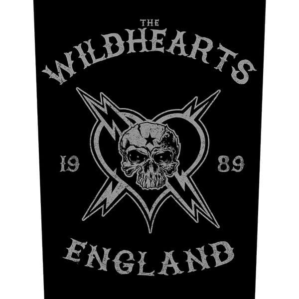 The Wildhearts England Biker jumbo sized sew-on cloth backpatch (rz)