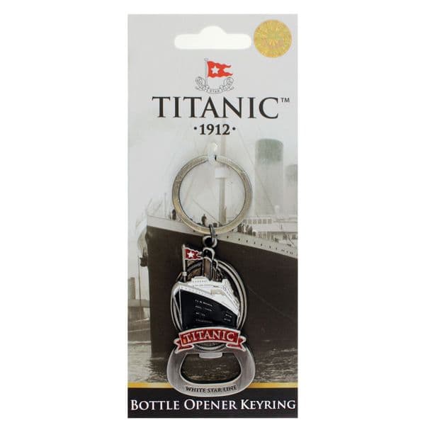 Titanic Collectors Ship Shaped Bottle Opener Keyring (sg)