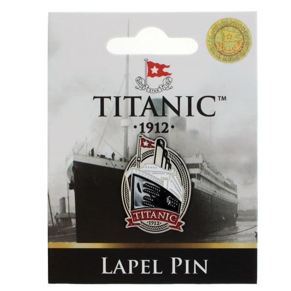 Titanic Collectors Ship Shaped Pin Badge