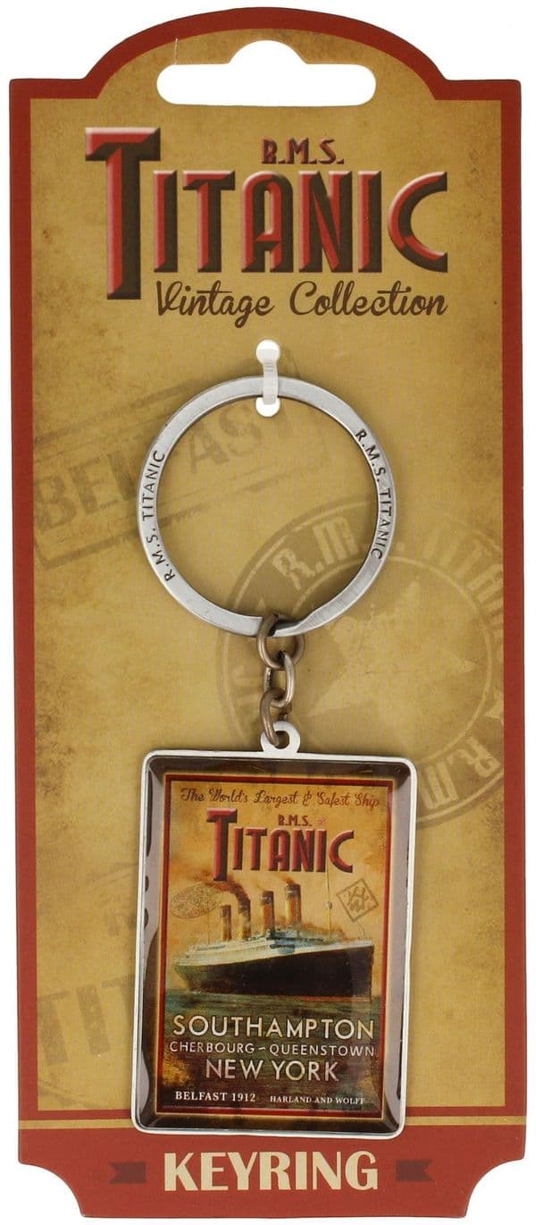Titanic Collectors Vintage Metal Keyring