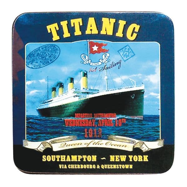 Titanic Southampton Blue Collectors Drinks Coaster