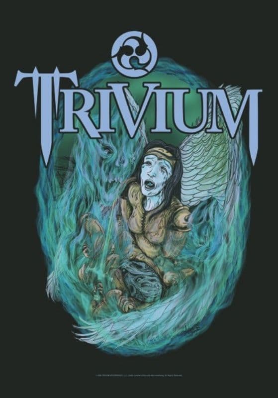 Trivium Dying Arms  large fabric poster/ flag 1100mm x 750mm  (hr)