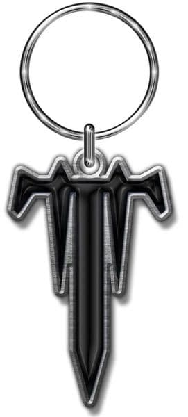 Trivium logo metal keyring. Officially licensed